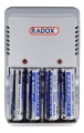 Cargador de Baterías RADOX Con 4xAA de 2500mAh