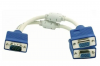 Cable Divisor VGA 1 Plug a 2 Jacks Pasivo