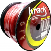 Cable de Corriente Krack Audio FLEX-PRO Calibre 0AWG - Rojo