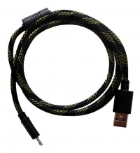 Cable MicroUSB - USB Radox con Filtro EMI Uso Rudo 90cm Negro/Amarillo