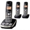 TELEFONO INALAMBRICO PANASONIC DECT 6.0 CONTIENE 3 TELEFONOSBASE 2 AURICULARESPANTALLA LCD ILUMINADO COLOR AMBAR CONTESTADORA BL