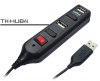 HUB Taika 4 Puertos USB 2.0 con Cable 60cm