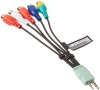 Cable de Audio y Video para Pantallas SAMSUNG con plugs 3.5mm y 2.5mm a 5 x Jack RCA