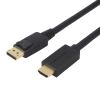 Cable de Video CableCreation, de DisplayPort Macho a HDMI Macho, 4Kx2K, 3D Audio/Video, 1.8m/6ft - Negro