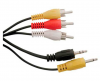Cable de Audio y Video, de 3.5st y 3.5m a 3xRCA