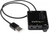 Tarjeta de Sonido Estéreo USB Externa, Adaptador Convertidor con Salida SPDIF, Color Negro