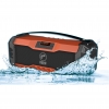 Bocina Portátil SPORT WaterProof HF 1200W, Bluetooth, Ecualizador, USB/MicroSD , Manos Libres - Naranja