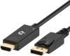 Cable de Video de DisplayPort Macho a HDMI Macho, 4Kx2K, 3D Audio/Video, 1.8m/6ft - Negro