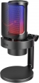 Micrófono Gamer Streamer Profesional de Condensador, USB, RGB, Botón Silencio