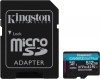 Memoria Kingston Micro SDXC Canvas Go! Plus 512GB UHS-i U3 V30 A2 Clase 10 C, con adaptador