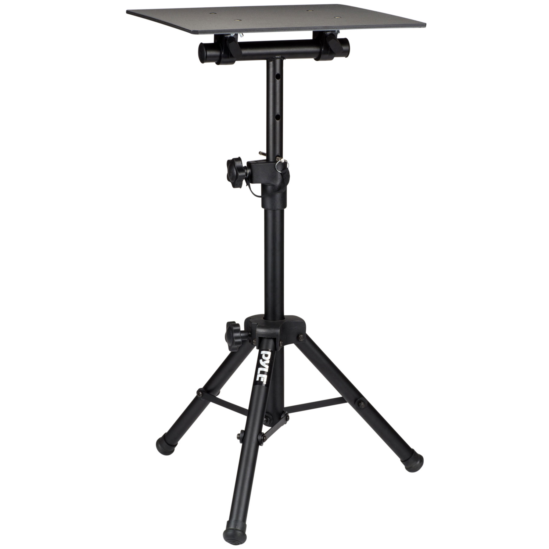 Lusweimi Soporte de trípode para proyector, soporte para laptop de 50  pulgadas con 2 estantes para proyector, iPad, equipo de DJ, soporte de  suelo