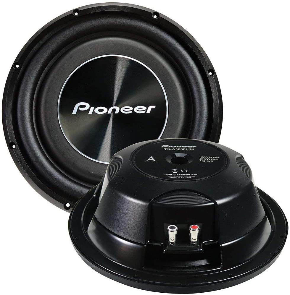 archivo Sin lugar a dudas estafador Pioneer TS-A3000LS4 Bajo Plano Subwoofer Pioneer 12" 1500W 400Wrms 4 Ohms