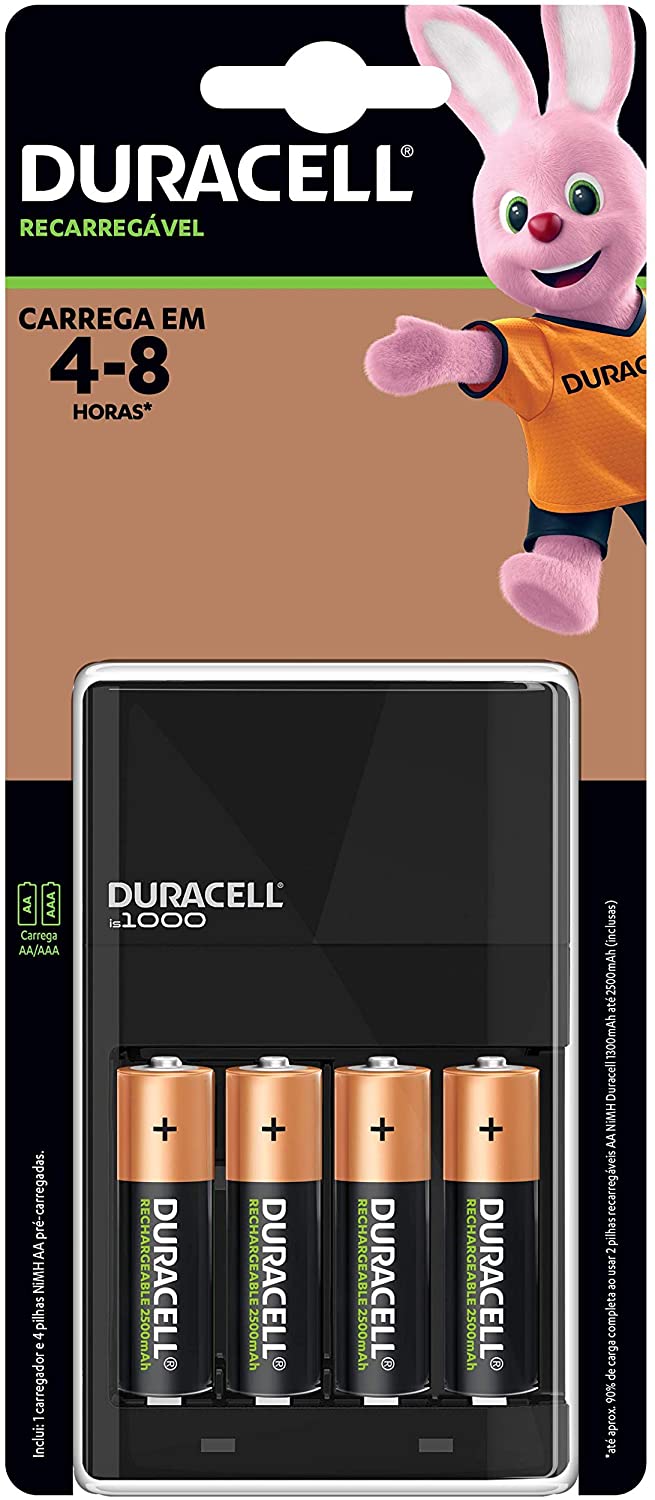 DURACELL DX1500-CEF14BR4 Cargador de Baterías Duracell, con 4xAA