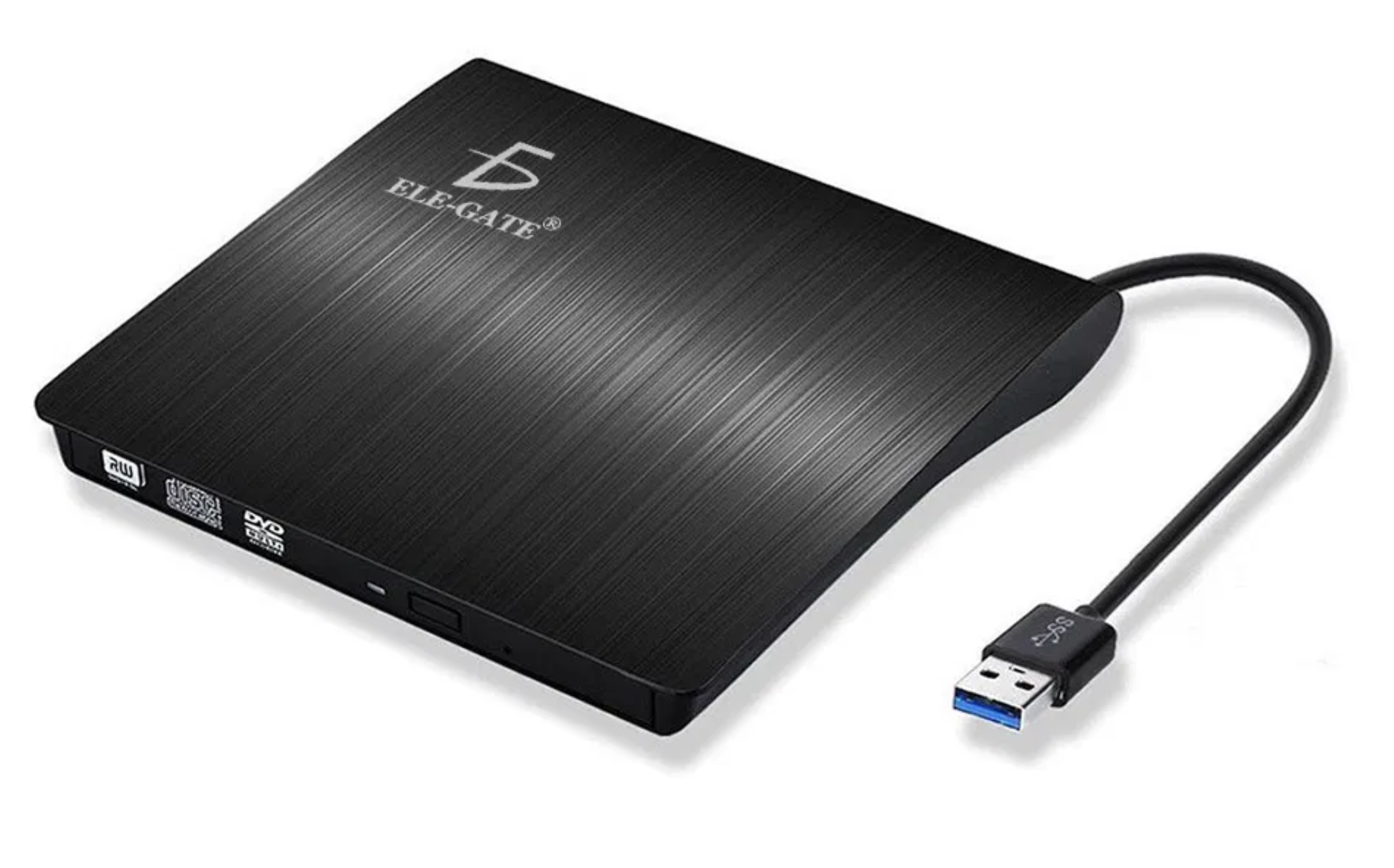 Ele-Gate CON3830 Lector Escritor Externo USB 3.0 de DVD RW, CD, 24x