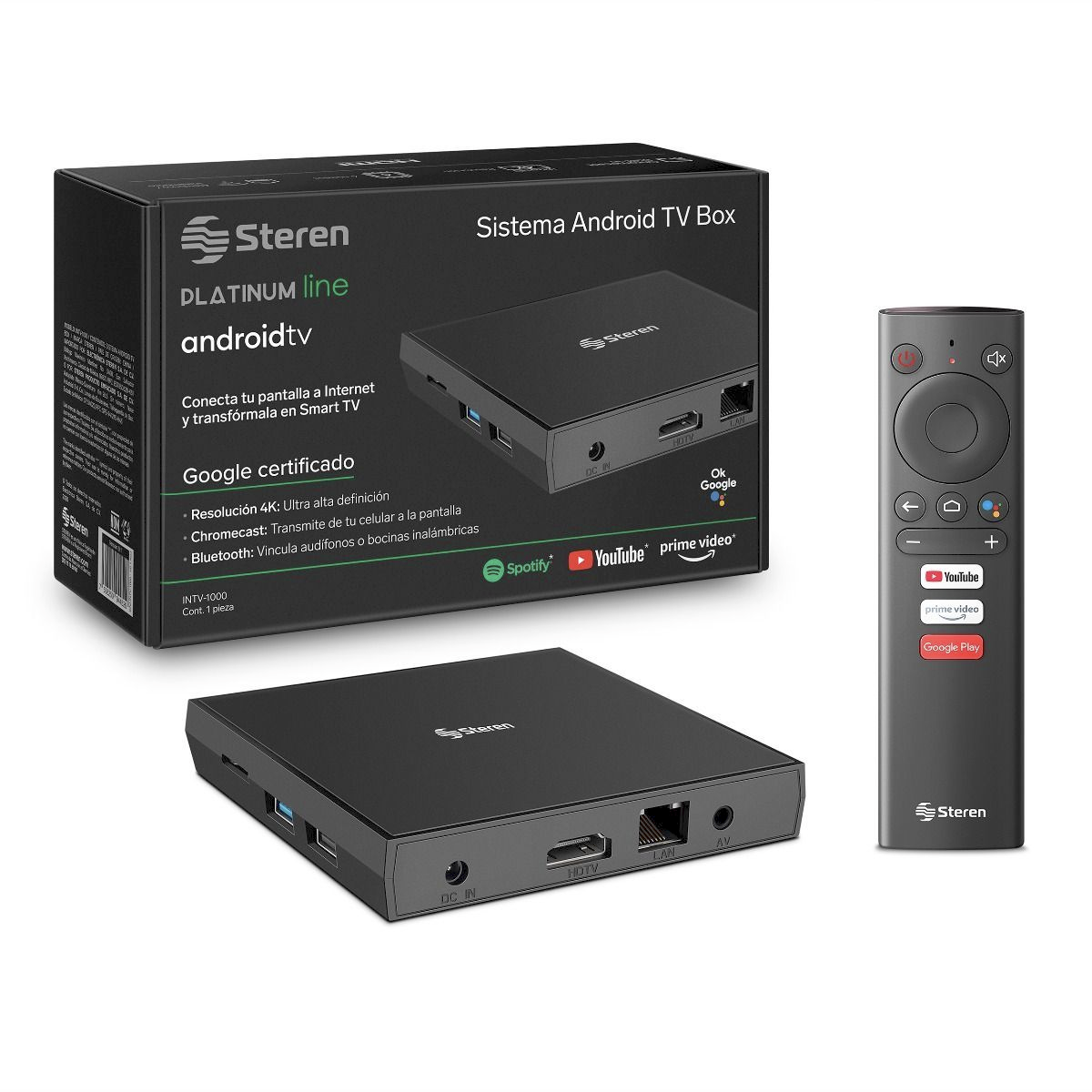 STEREN Sistema Android TV Box, Modelo INTV-110