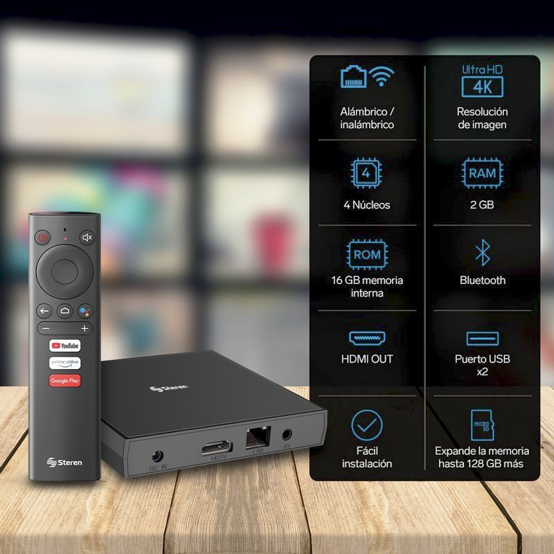 STEREN Sistema Android TV Box, Modelo INTV-110