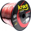 Cable Krack Audio, para Bocina, Libre de Oxígeno, Calibre 12AWG - Rojo/Humo