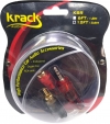 Cable de Audio Krack de 1 Plug 3.5st a 2 Plugs RCA, Libre de Oxígeno, 3.6m