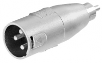 Adaptador de Plug XLR Cannon a Plug RCA Metálico