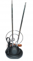 Antena VHF-UHF Para TV Doble Aro con Coaxial