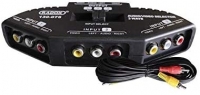 Selector de Audio y Video RCA 3 Vías RADOX