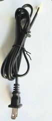 Cable de Corriente 2x18AWG, UL E253760, 60º 300V, con Clavija y Conector Blanco