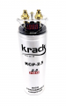 Capacitor para Car Audio y Bajeo Profundo 12V 2.5 Faradios, Krack Audio