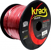 Cable de Corriente Krack Audio FLEX-PRO Calibre 10AWG - Rojo