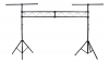 Soporte para Luces RADOX - Doble pedestal con Estructura 3m