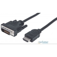 CABLE MANHATTAN HDMI A DVI-D MACHO - MACHO 1.8 MTS