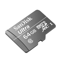MEMORIA SANDISK 64GB MICRO SDHC ULTRA 30MB/S CLASE 10