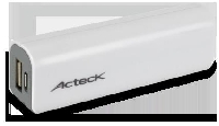 POWER BANK ACTECK 2200 MAH, 1 PUERTO USB BLANCO