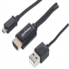CABLE MHL MANHATTN MICRO USB A HDMI MACHO, CON USB-A P/ ALIMENTACION