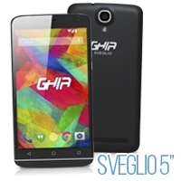 GHIA SMARTPHONE SVEGLIO 5 PULG/QUAD CORE/DUAL SIM/1GB/8GB/2+8MP/WIFI/BT/AND4.4/NEGRO