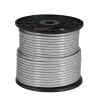 Cable flexible de acero 1/4", recubierto PVC, 7X19, 75 m