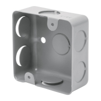 Caja de acero cuadrada 3x3", económica, Volteck