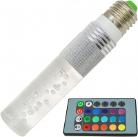 Foco LED Burbujas RGB E27 Control Remoto