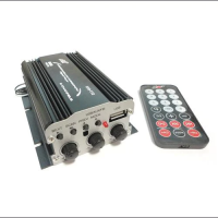 Mini Amplificador Radox USB/SD 800W Negro