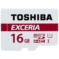 MEMORIA TOSHIBA MICRO SD EXCERIA 16GB CLASE 10UHS-I LECTURA 48MBS C/ADAPTADOR