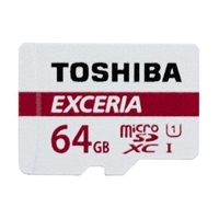 MEMORIA TOSHIBA MICRO SD EXCERIA 64GB CLASE 10UHS-I LECTURA 48MB/S C/ADAPTADOR