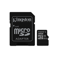 MEMORIA KINGSTON MICRO SDHC UHS-I 32GB CLASE 10 C/ADAPTADOR