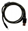 Cable MicroUSB - USB Radox con Filtro EMI Uso Rudo 90cm Negro/Amarillo