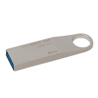 MEMORIA KINGSTON 8GB USB 3.0 DATATRAVELER SE9 G2 PLATA