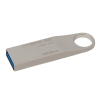 MEMORIA KINGSTON 128GB USB 3.0 DATATRAVELER SE9 G2 PLATA
