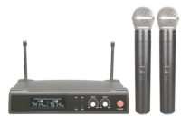 Set de Dos Micrófonos de Mano Inalámbricos Krack Audio UHF