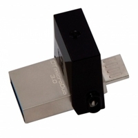 MEMORIA KINGSTON 16GB USB 3.0/MICROUSB DATATRAVELER MICRODUO ANDROID/OTG NEGRO