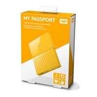 DD EXT PORTATIL 3TB WD MY PASSPORT AMARILLO 2.5/USB3.0/COPIA LOCAL/ENCRIPTACION/WIN