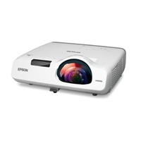 VIDEOPROYECTOR EPSON POWERLITE 530, 3LCD, XGA, 3200 LUMENES, RED, HDMI, TIRO CORTO