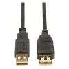 CABLE DE EXTENSIÓN USB TRIPP-LITE U024-006, 2.0 DE ALTA VELOCIDAD (A M/H), 1.83 M [6 PIES],CONECTORES BAÑADOS EN ORO.