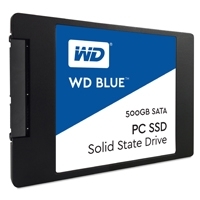 UNIDAD DE ESTADO SOLIDO SSD WD BLUE 2.5 500GB SATA3 6GB/S 7MM LECT 545MB/S ESCRIT 525MB/S